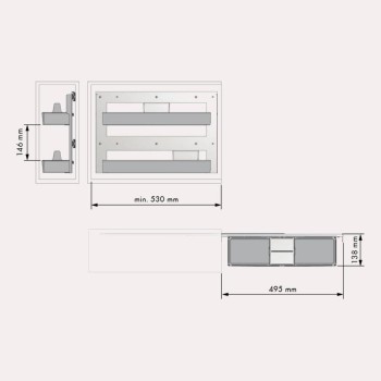 REBOST GUIES LATERALS DE LA GAMMA NOVA FLAT