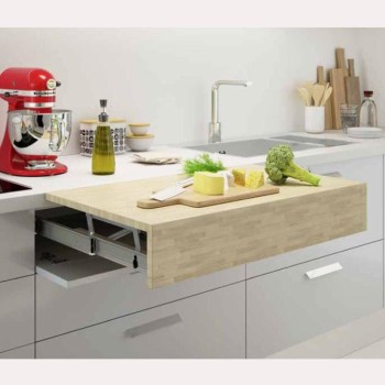 TAULA EXTRAIBLE OPLA TOP 1200X75X540mm INOX