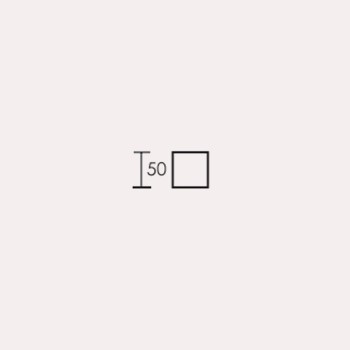 ROSETA QUADRADA 50X50 C/B VIRO