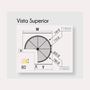 SAFATA GIRATÒRIA DE 270º DE LA GAMMA ECO