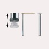 POTA TAULA 710/740 CROMAT MATE RAL 9006