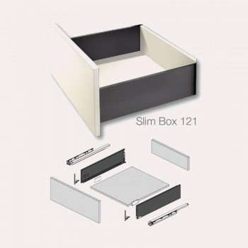 KIT CALAIX SLIM BOX H121X500 mm BLANC