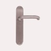 JUEGO MANIVELAS CON PLACA ACERO INOX MODELO 7002