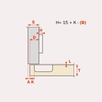 BISAGRA SALICE S200 sin muelle 110º C/0