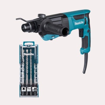MARTILLO LIGERO MAKITA HR2670 800W 26MM SDS-PLUS + D-74136