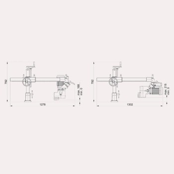 PIE STAND 1050 EASY PARA ALIMENTADOR MAGGI 540x1050mm