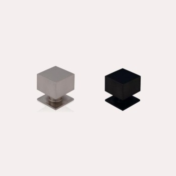 POMO CUADRADO PUERTA 65X65MM ACERO INOX