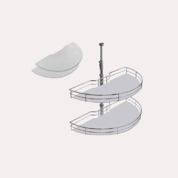 SET BASES P.S. PER A SAFATES SEMICIRCULARS DE 180º AMB BARRA DE LA GAMMA ECO