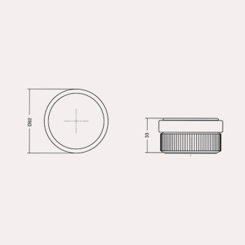 TOPE PARA PUERTA BROOKLYN 62x33mm